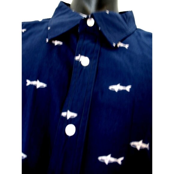 PaperDenim&Cloth Fishing Shirt Men's 4XL Blue Short SL Button Down - Picture 3 of 16